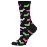 Black dachshund Socks